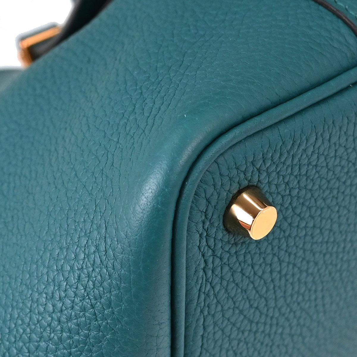 Hermes Vert Bosphore Taurillon Picotin Lock 18 PM Handbag