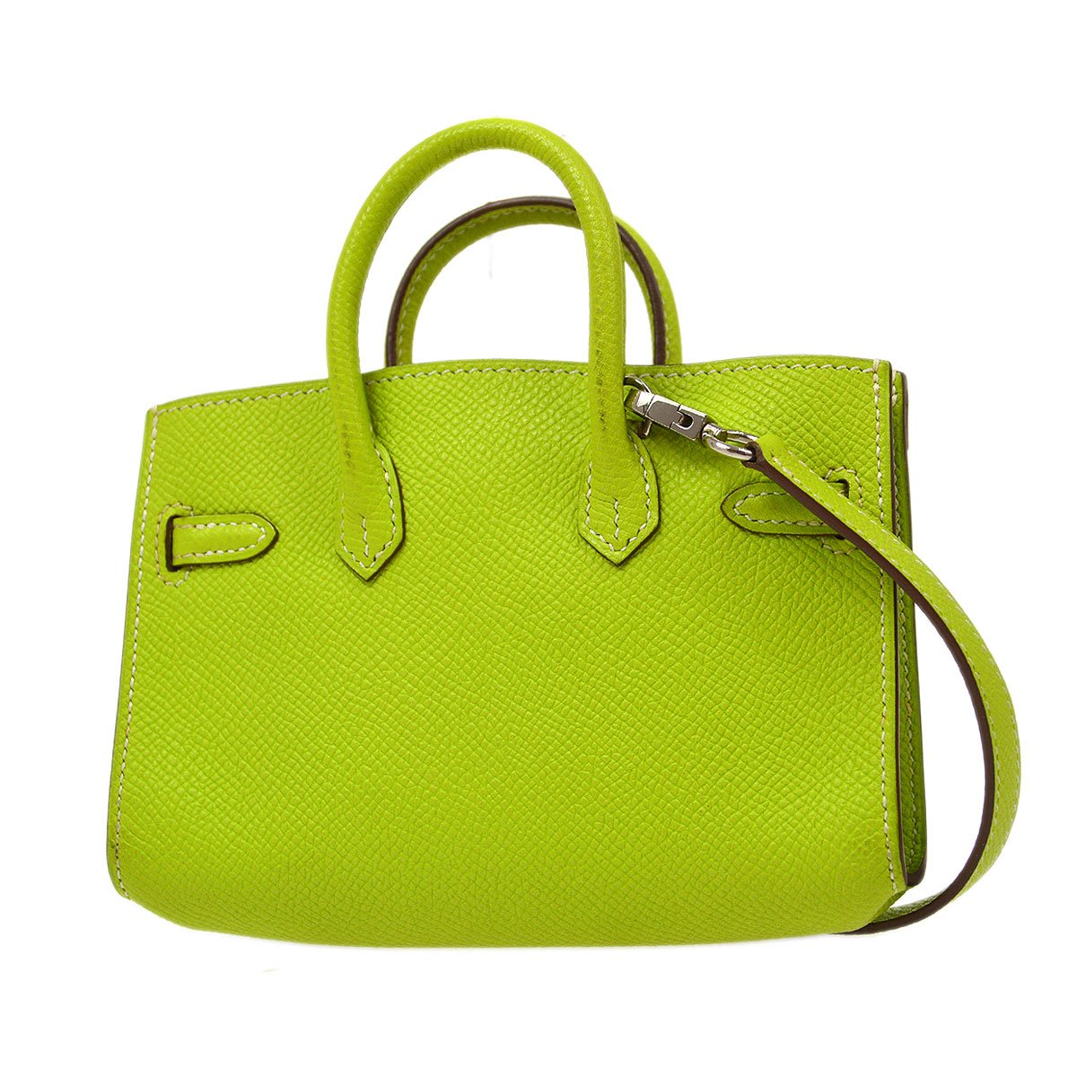 Hermes 2010 Kiwi Epsom Tiny Birkin 15