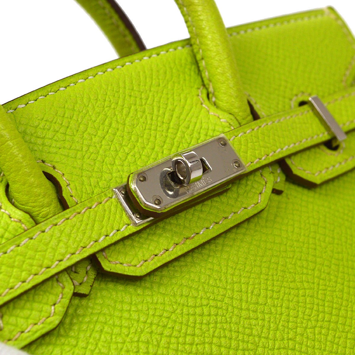 Hermes 2010 Kiwi Epsom Tiny Birkin 15