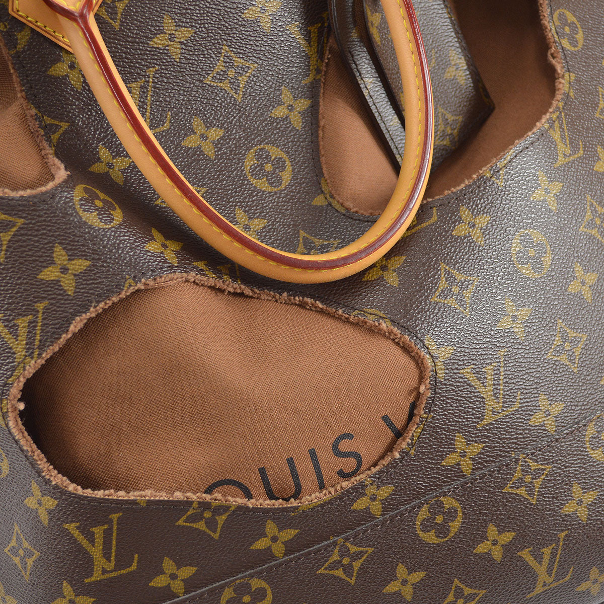 Louis Vuitton x Rei Kawakubo Comme des Garcons 2014 Monogram Bag With Holes M40279