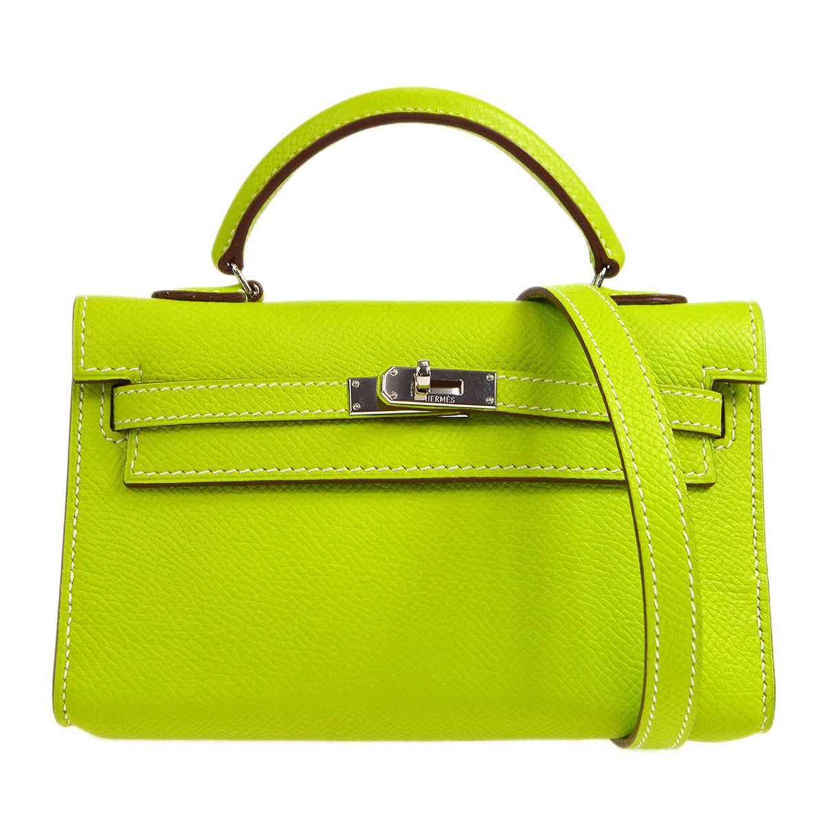 HERMES * 2011 Tiny Kelly Kiwi Epsom