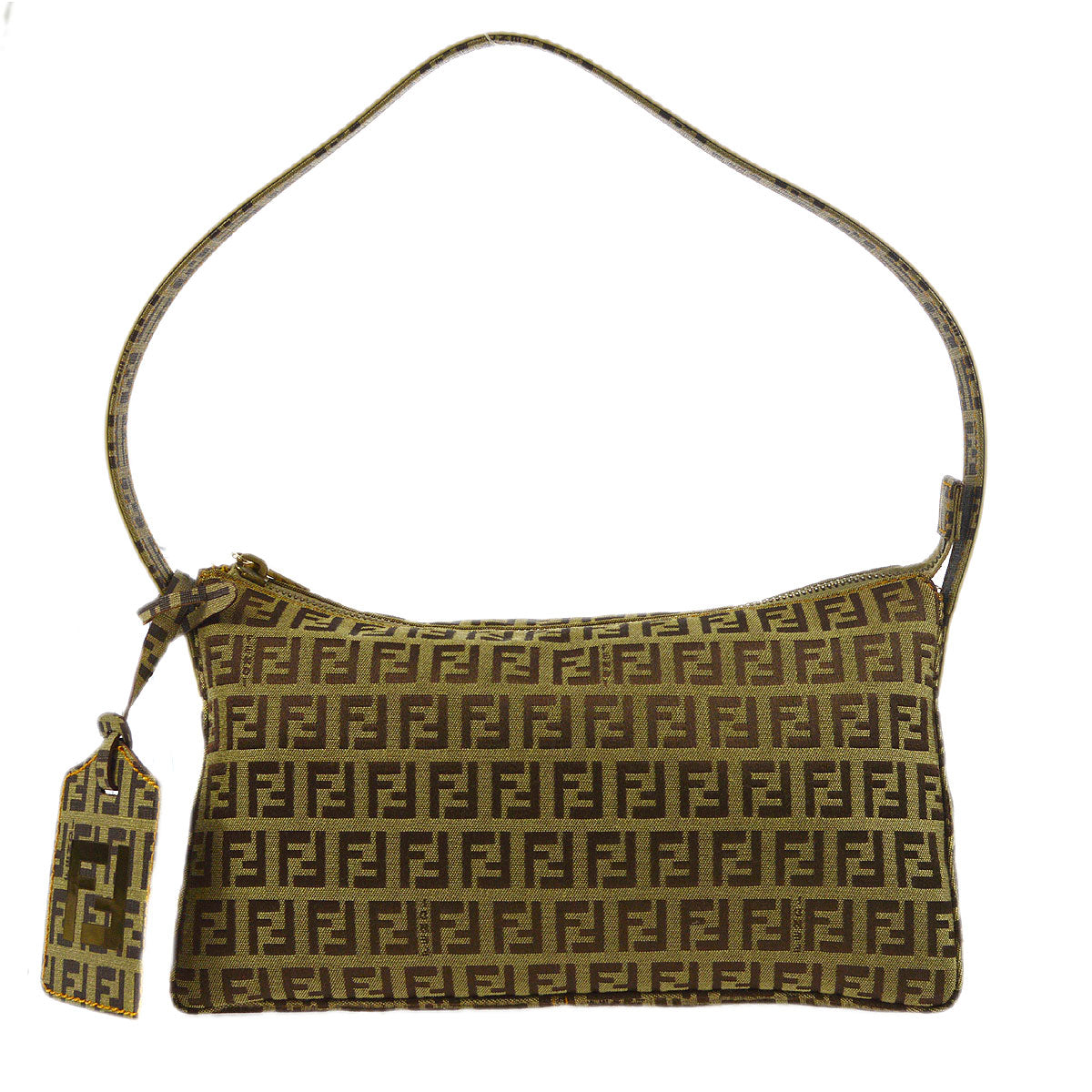 FENDI Zucchino Handbag Beige