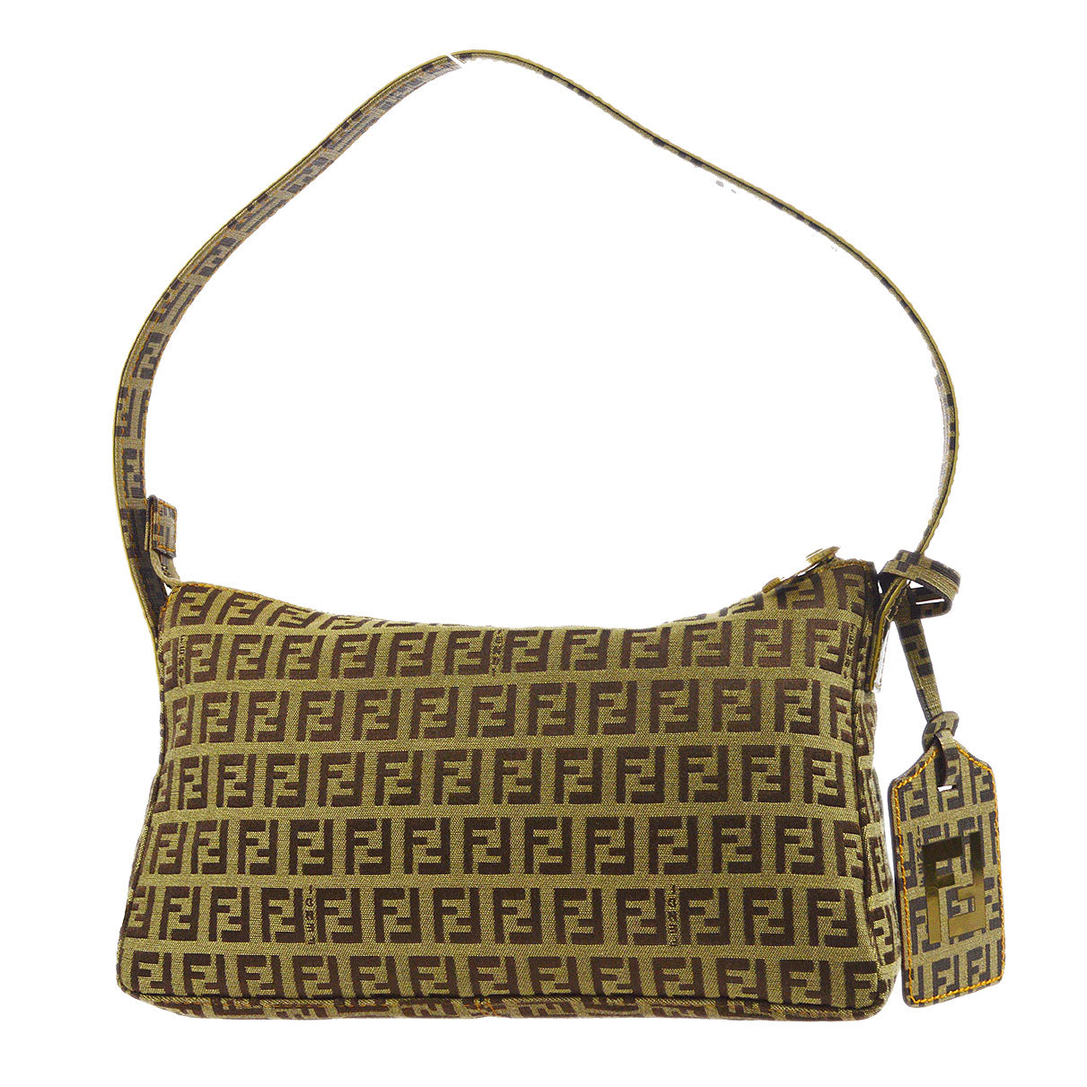 FENDI Zucchino Handbag Beige