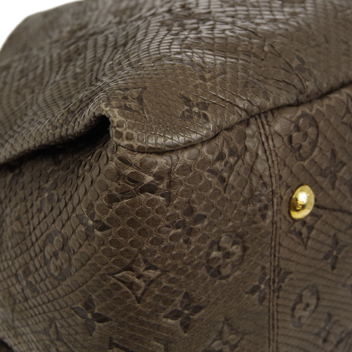 Louis Vuitton * 2010 Gris Monogram Exotic Artsy MM M90886