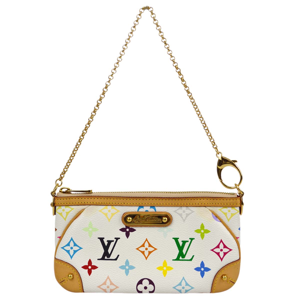 Louis Vuitton 2010 Multicolor Pochette Milla MM Handbag M60096