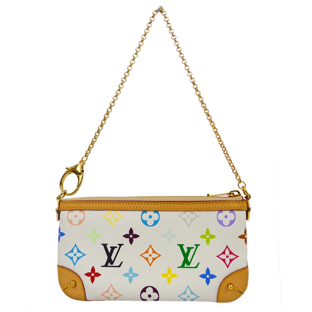 Louis Vuitton 2010 Multicolor Pochette Milla MM Handbag M60096