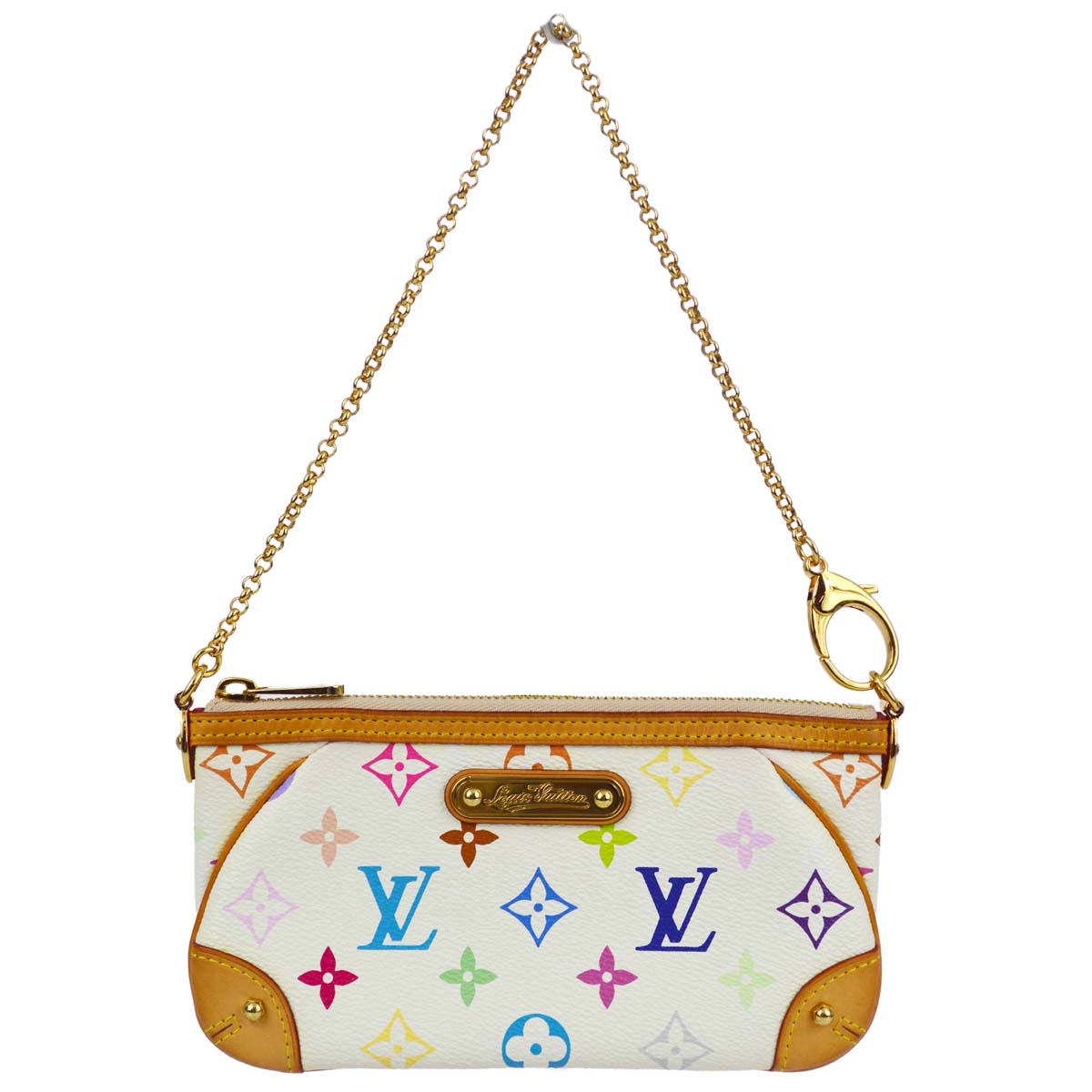 Louis Vuitton 2011 Multicolor Pochette Milla MM Handbag M60096