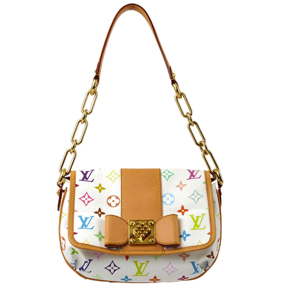 Louis Vuitton 2011 Monogram Multicolor Patti Chain Handbag M40305