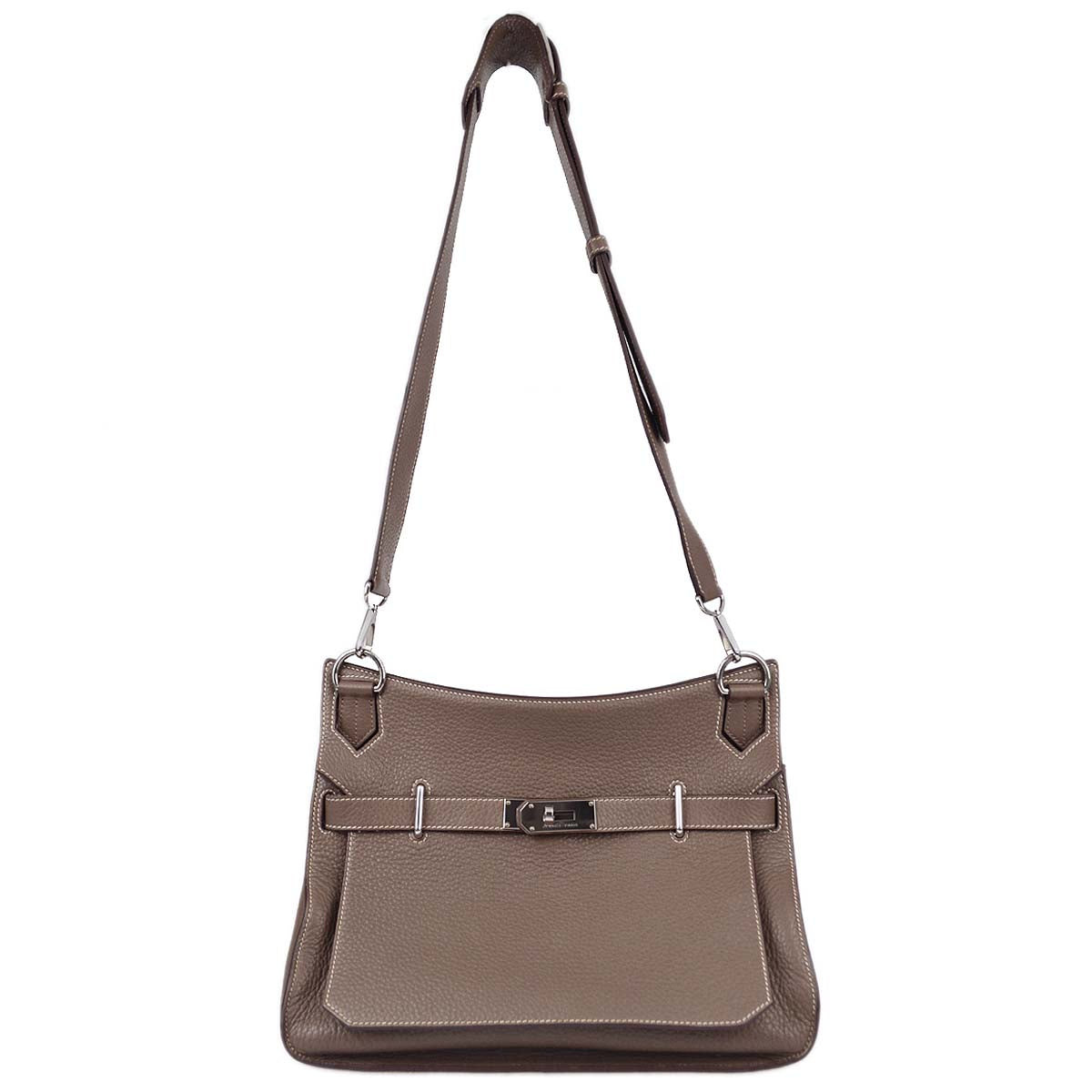 Hermes 2013 Etoupe Clemence Jypsiere 34 Shoulder Bag