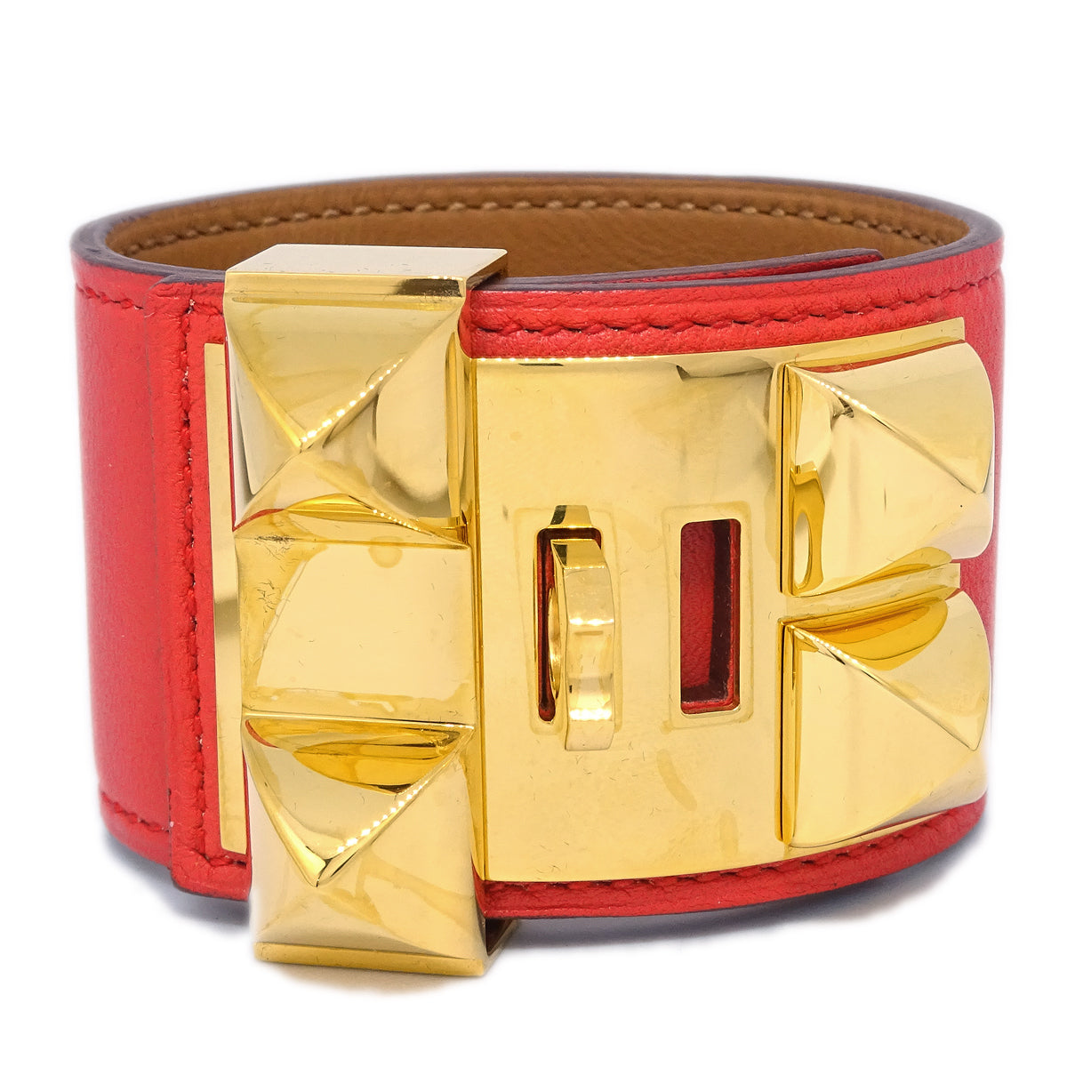 Hermes Collier De Chien Bangle Red