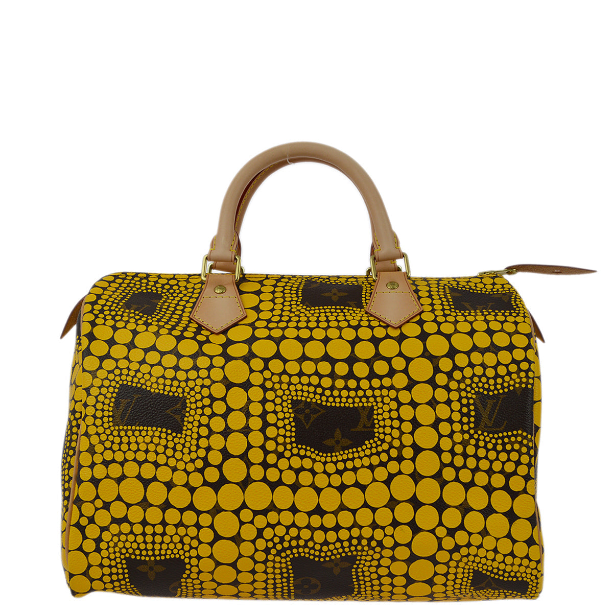 Louis Vuitton 2012 Yellow Pumpkin Dot Speedy 30 M40692