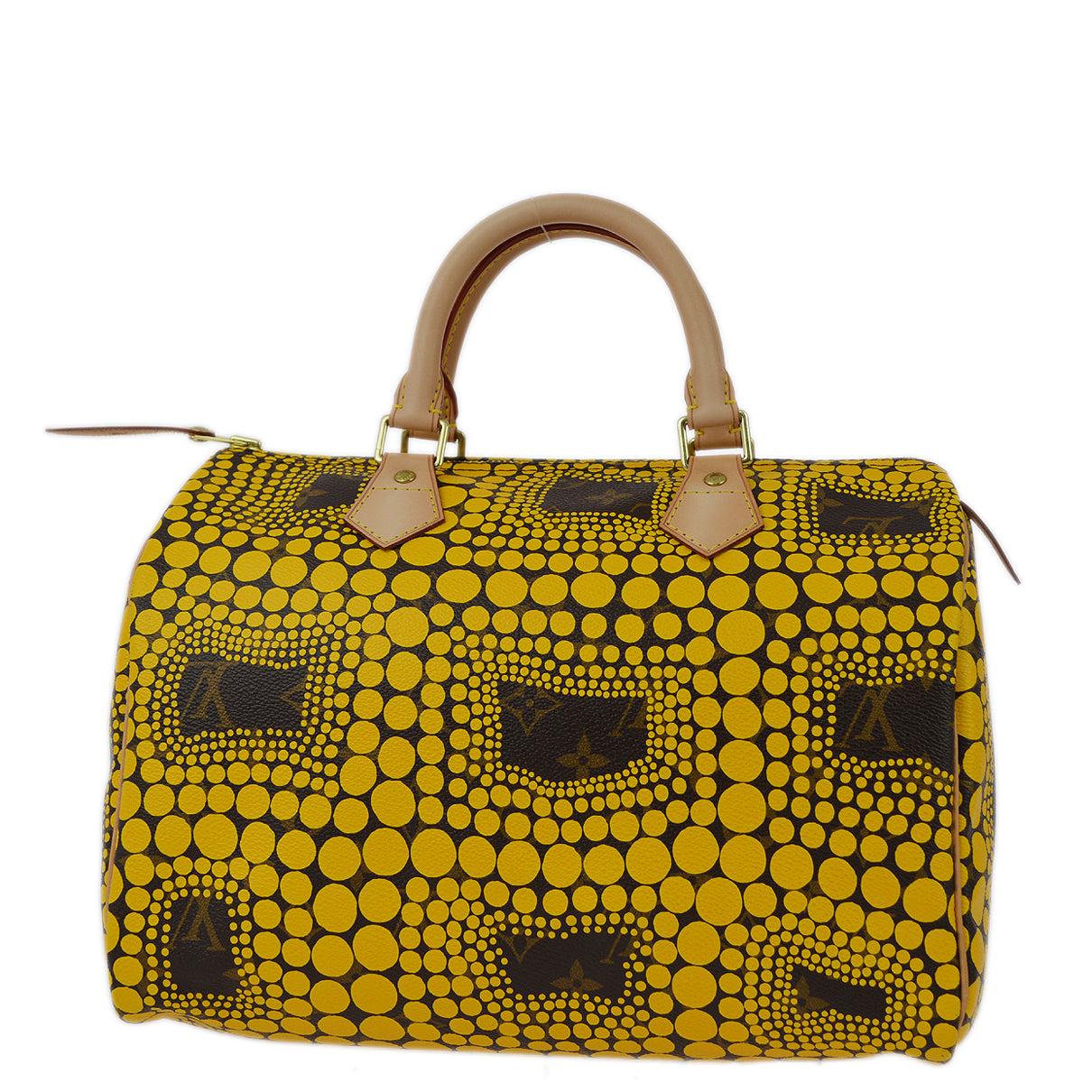 Louis Vuitton 2012 Yellow Pumpkin Dot Speedy 30 M40692