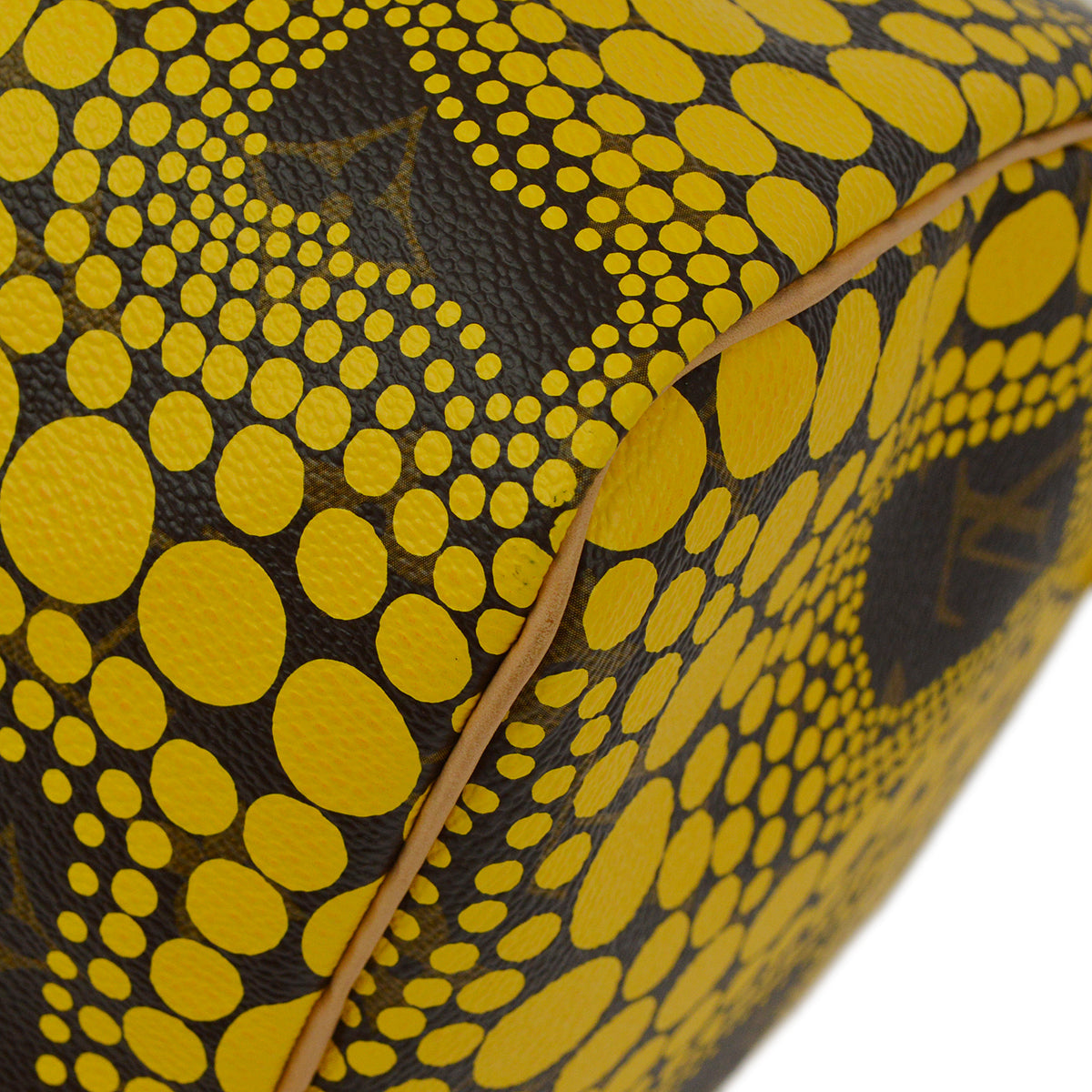 Louis Vuitton 2012 Yellow Pumpkin Dot Speedy 30 M40692