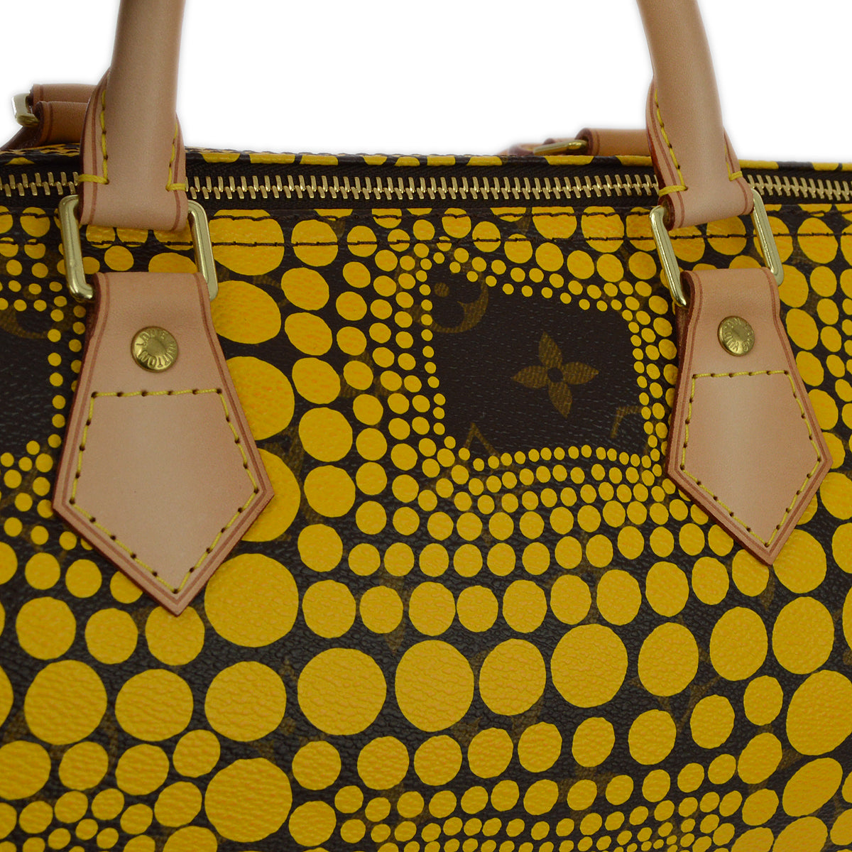 Louis Vuitton 2012 Yellow Pumpkin Dot Speedy 30 M40692