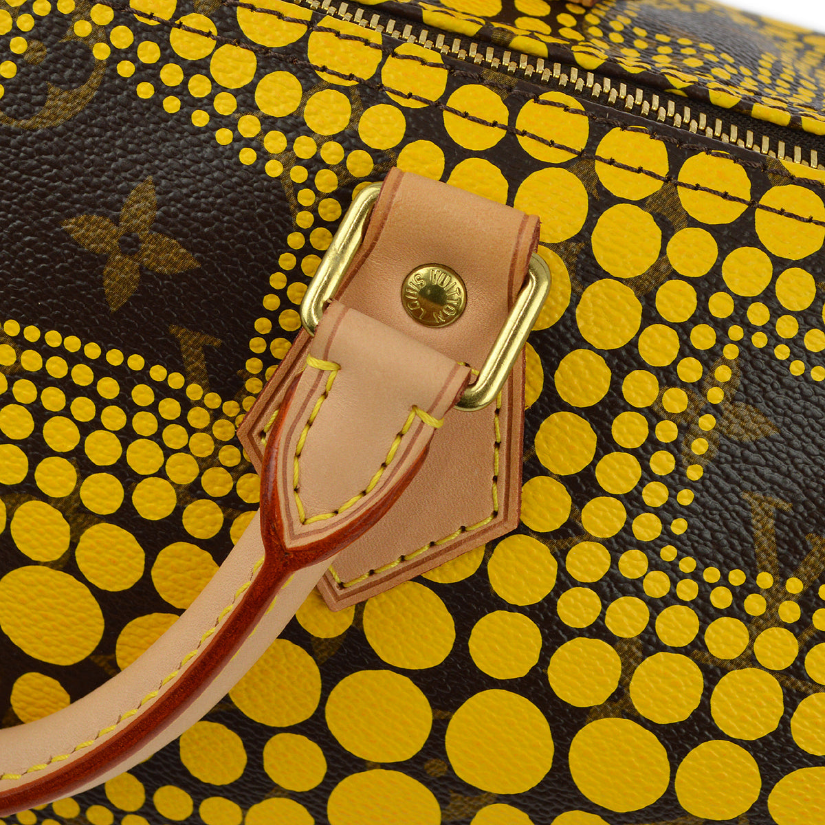 Louis Vuitton 2012 Yellow Pumpkin Dot Speedy 30 M40692