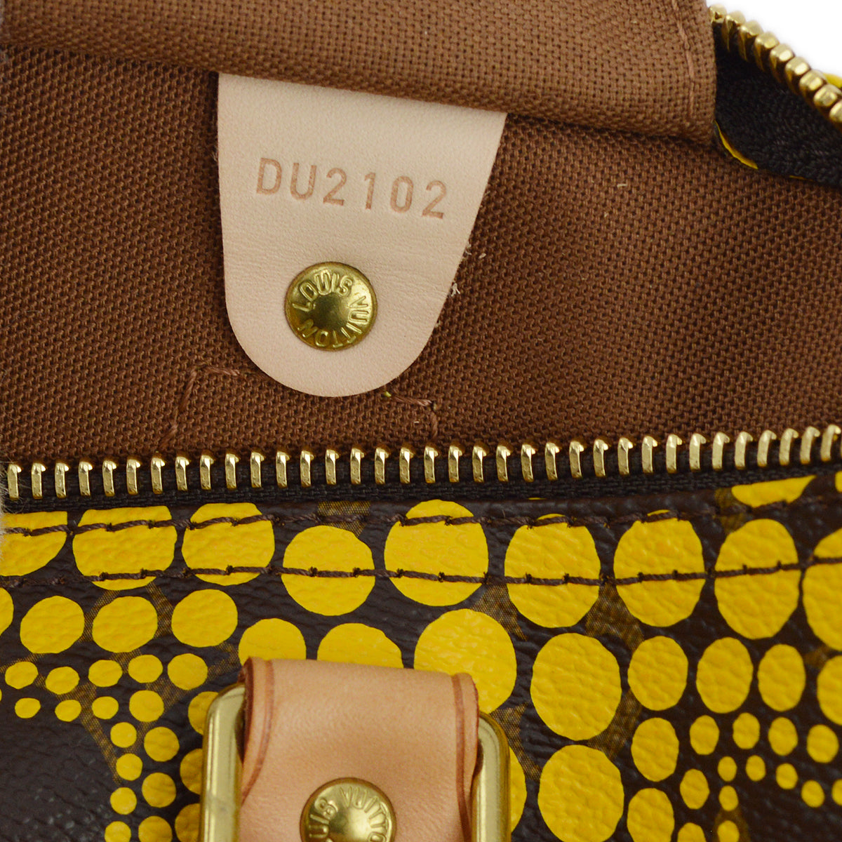 Louis Vuitton 2012 Yellow Pumpkin Dot Speedy 30 M40692