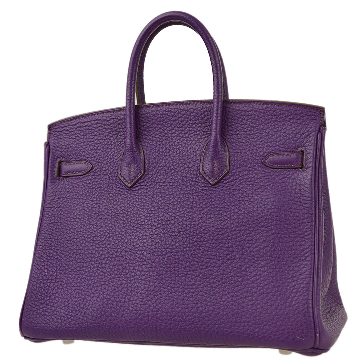 Hermes 2010 Violet Clemence Birkin 25 Handbag