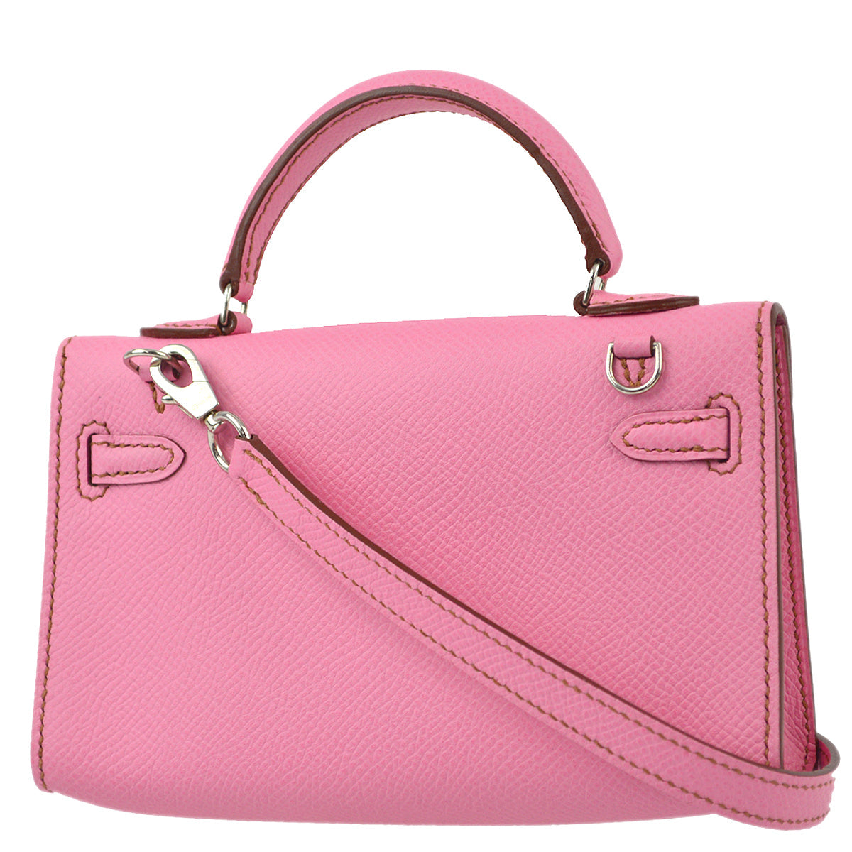 Hermes * 2011 Pink Epsom Tiny Kelly Sellier 2way Shoulder Handbag