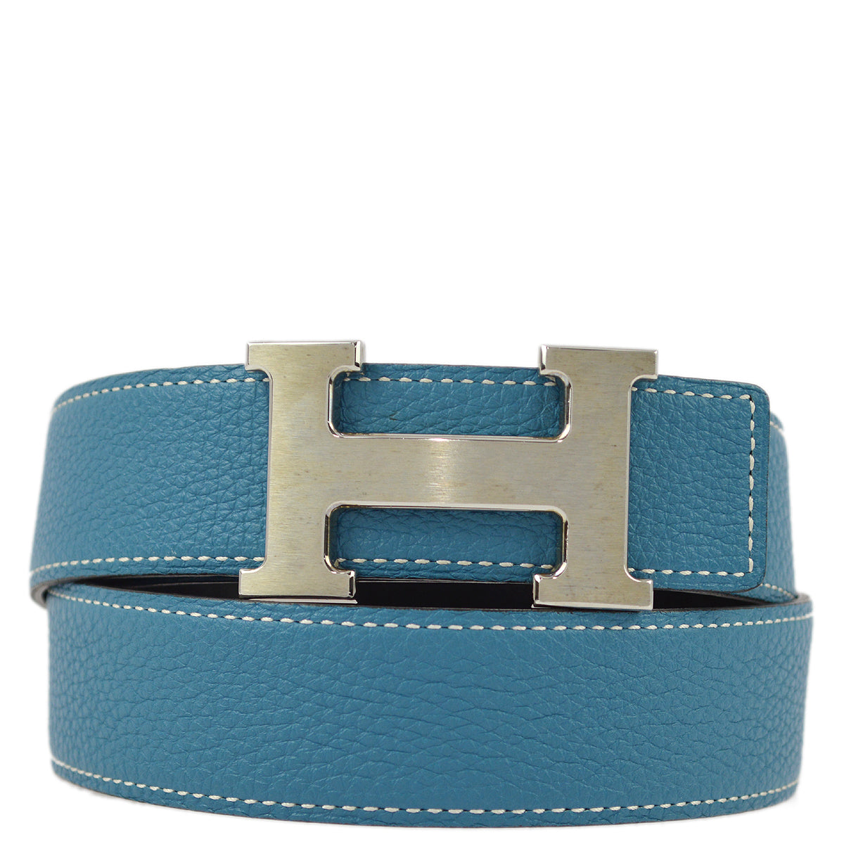 Hermes 2011 Blue Jean Constance Belt #80