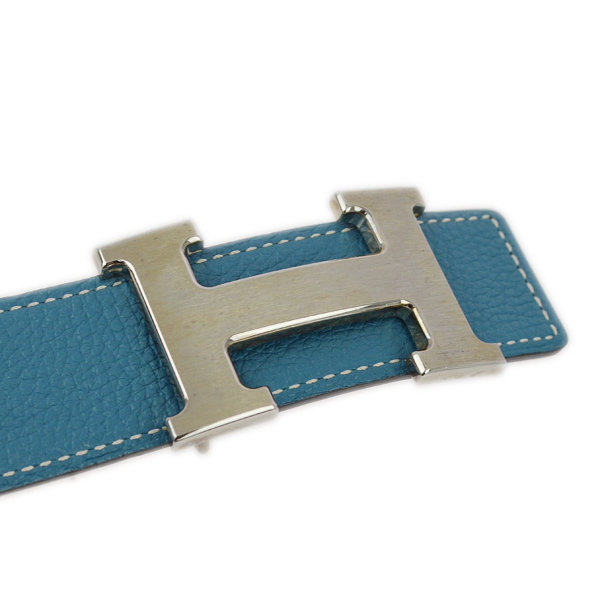 Hermes 2011 Blue Jean Constance Belt #80