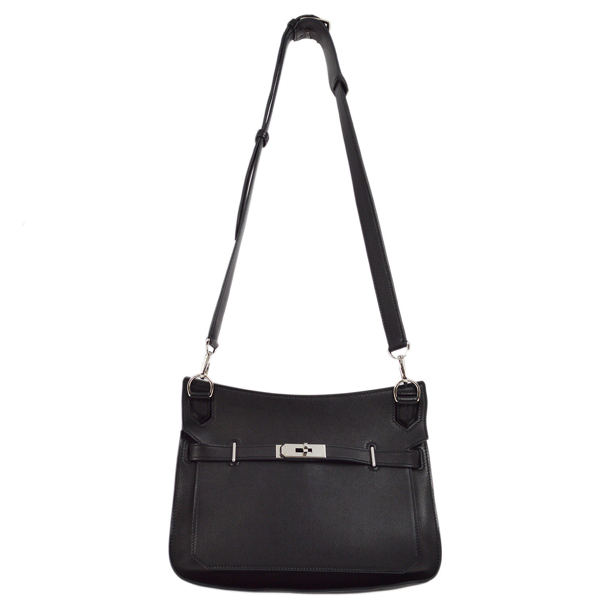 Hermes 2010 Black Swift Jypsiere 28 Shoulder Bag