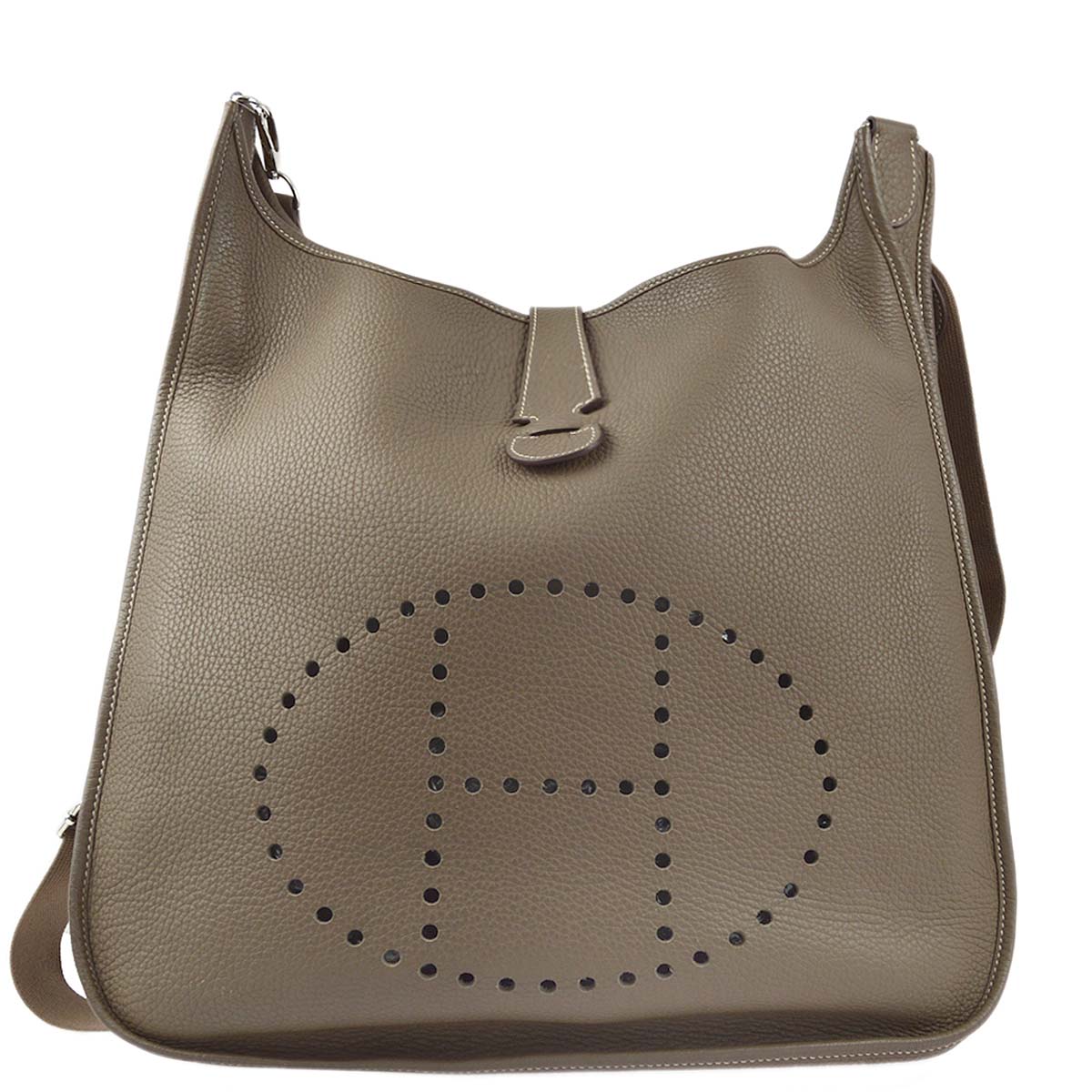 Hermes 2010 Etoupe Taurillon Clemence Evelyne 3 41 TGM