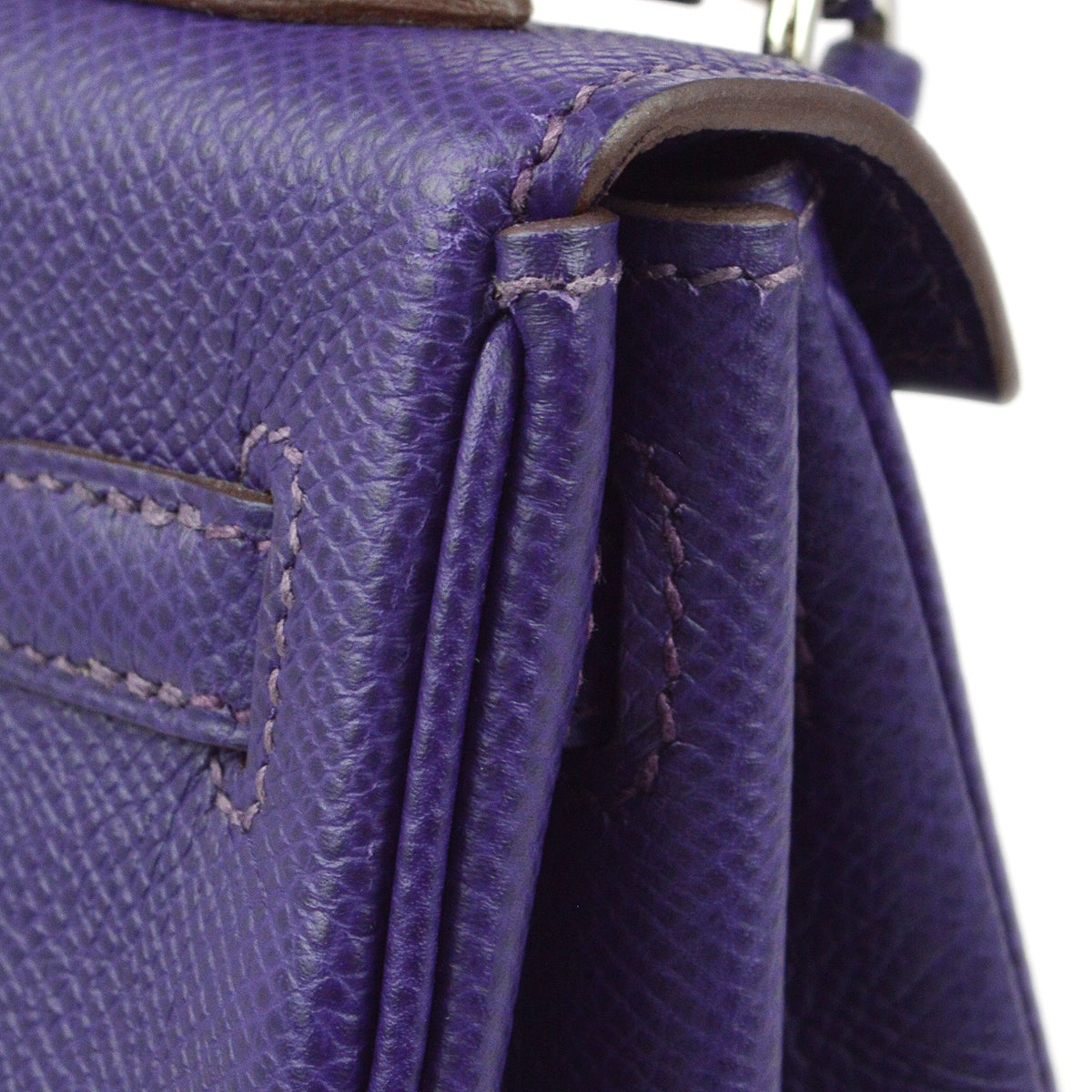 Hermes 2010 Violet Epsom Kelly 25 Retourne