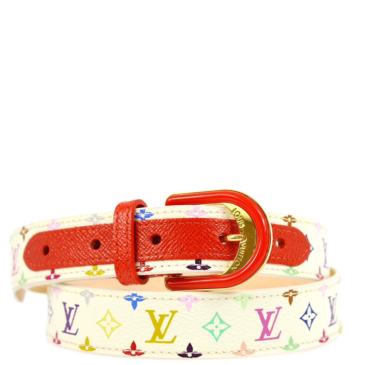 Louis Vuitton 2012 Multicolor Ceinture Belt #80 M9731