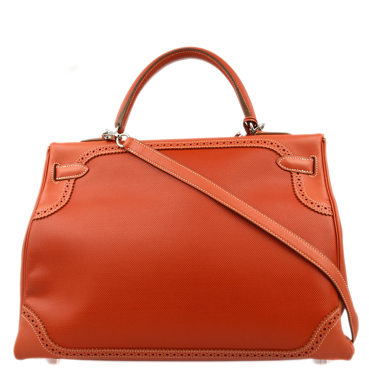 Hermes 2014 Sanguine Grand H Swift Kelly 35 Ghillies