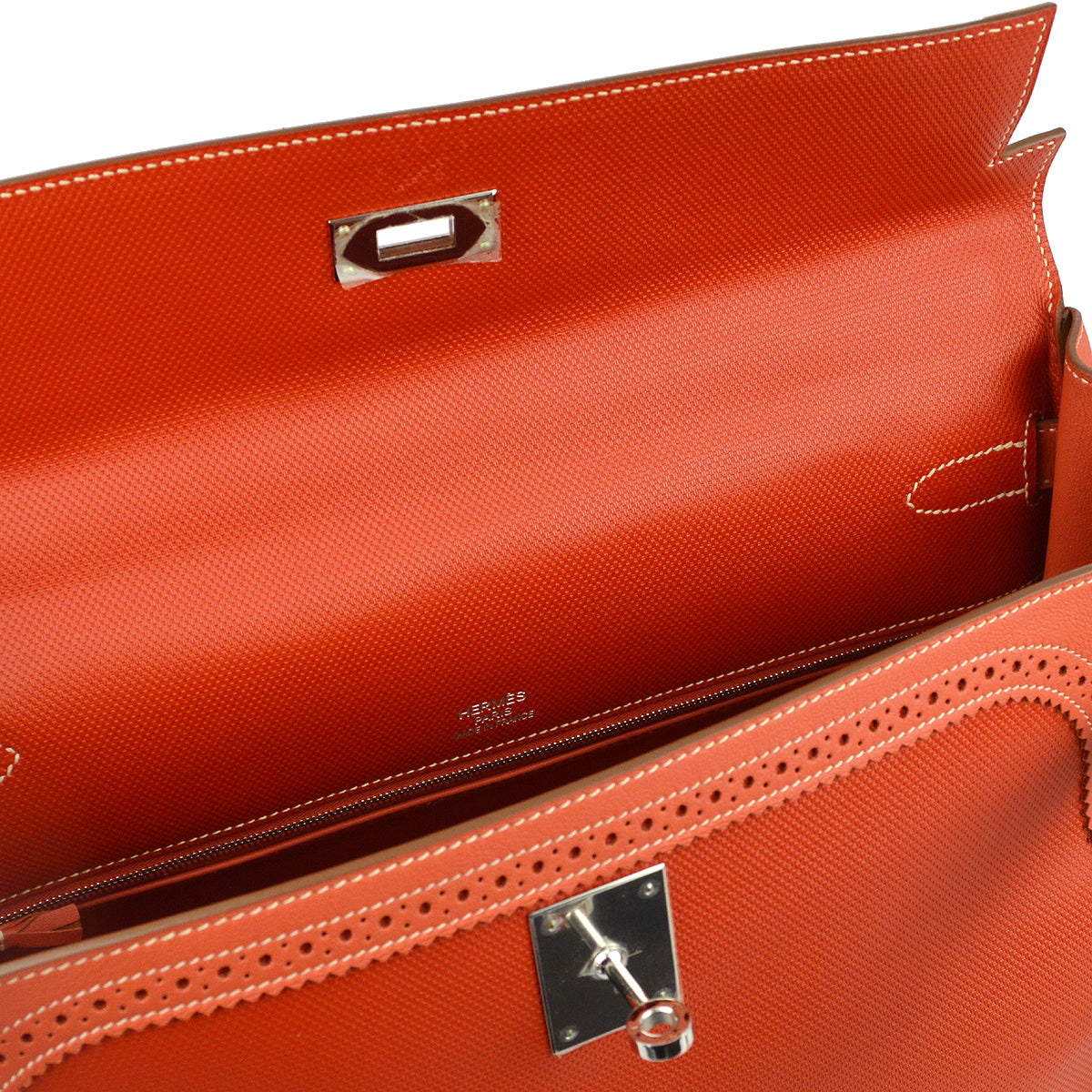 Hermes 2014 Sanguine Grand H Swift Kelly 35 Ghillies