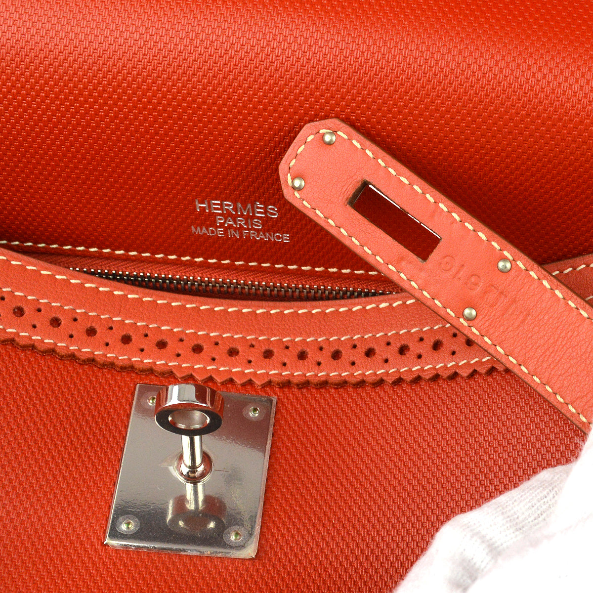 Hermes 2014 Sanguine Grand H Swift Kelly 35 Ghillies