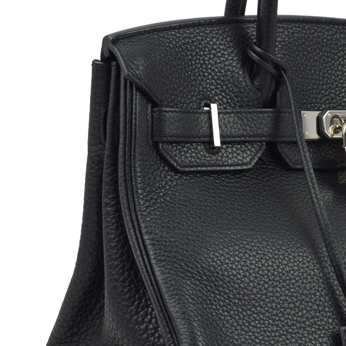 Hermes 2013 Black Taurillon Clemence Birkin 30 Handbag