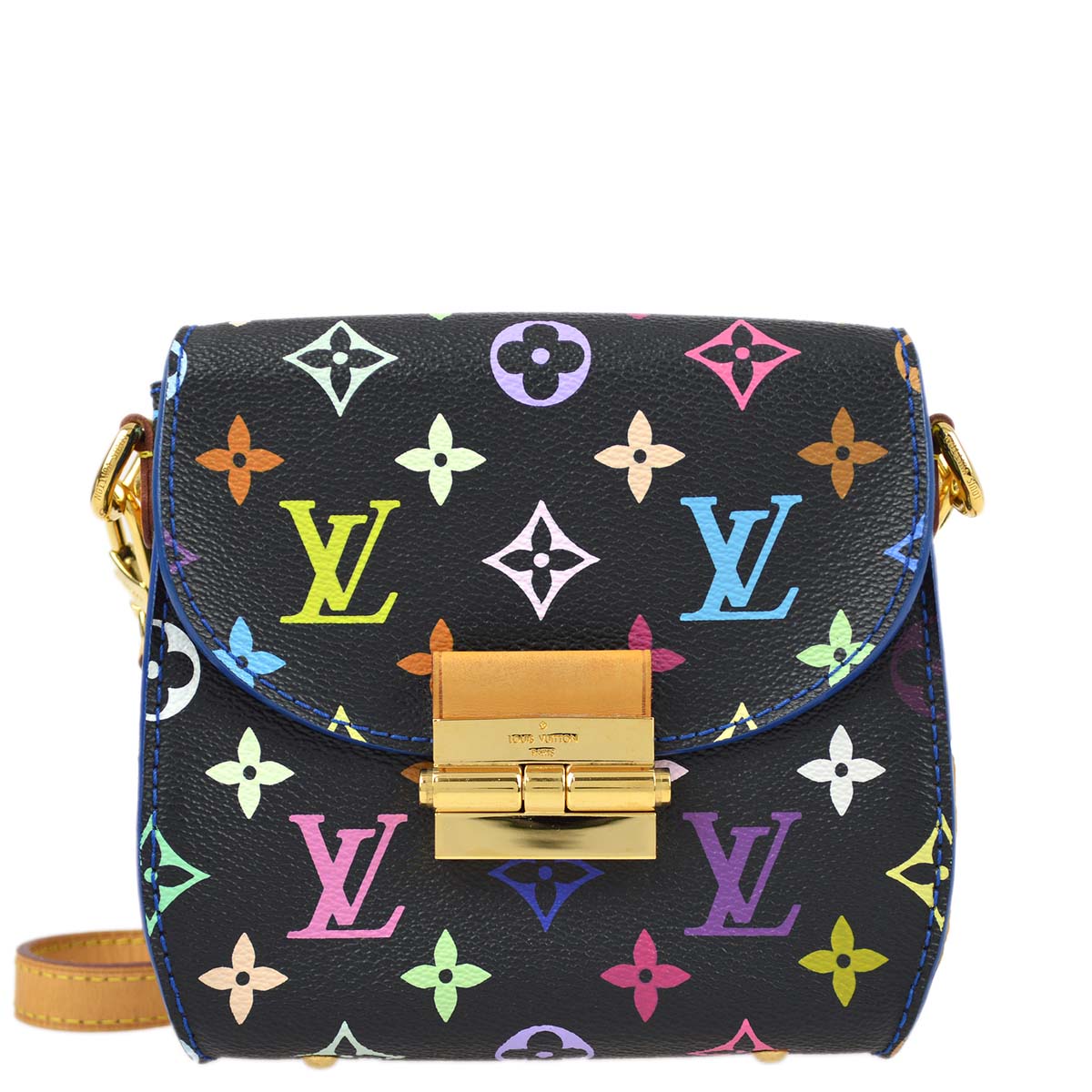 Louis Vuitton 2012 Black Monogram Multicolor Heart Breaker M40659