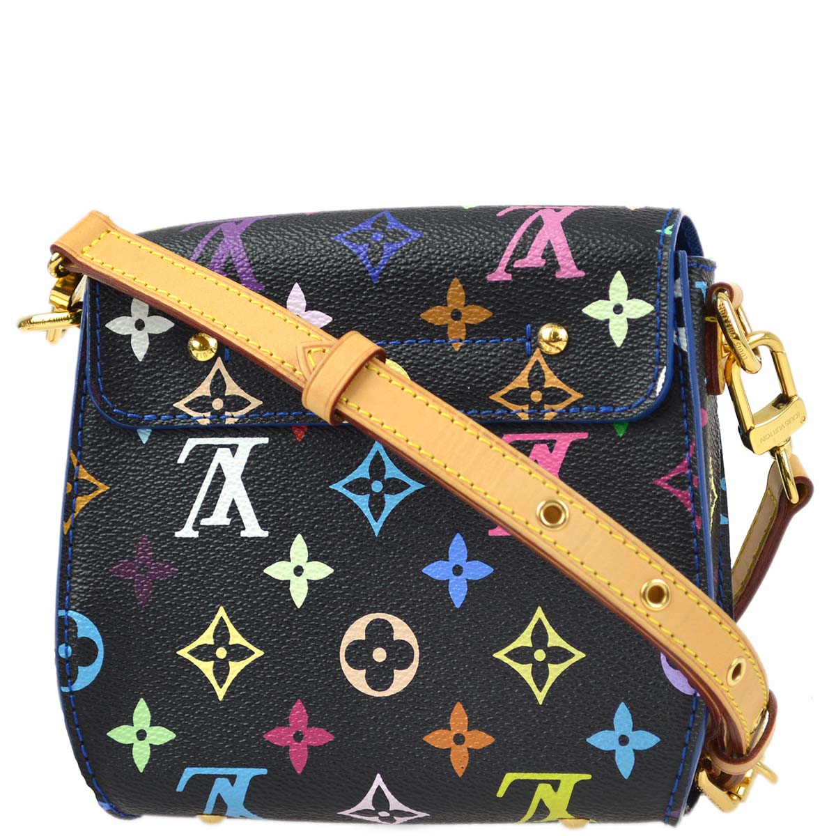 Louis Vuitton 2012 Black Monogram Multicolor Heart Breaker M40659