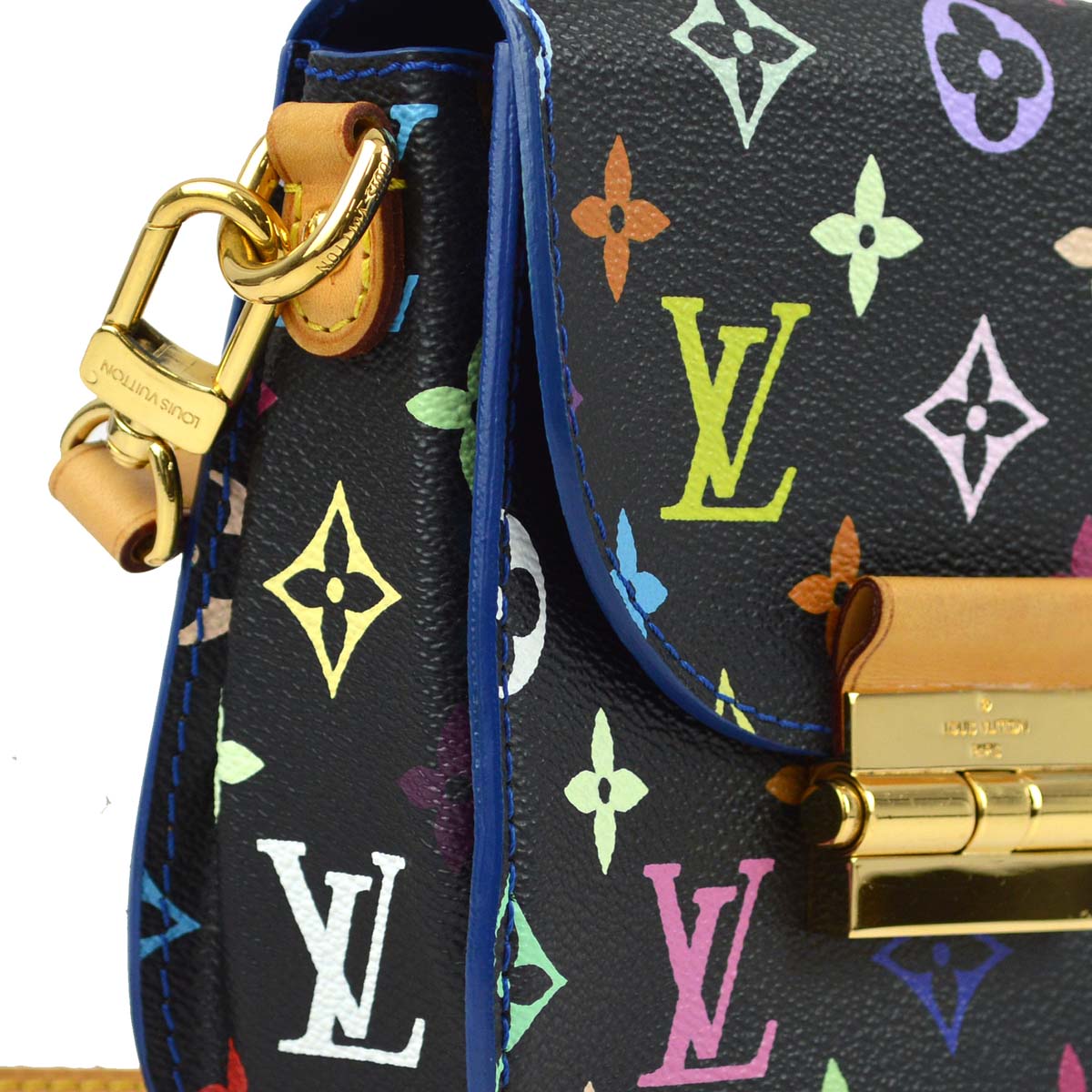 Louis Vuitton 2012 Black Monogram Multicolor Heart Breaker M40659