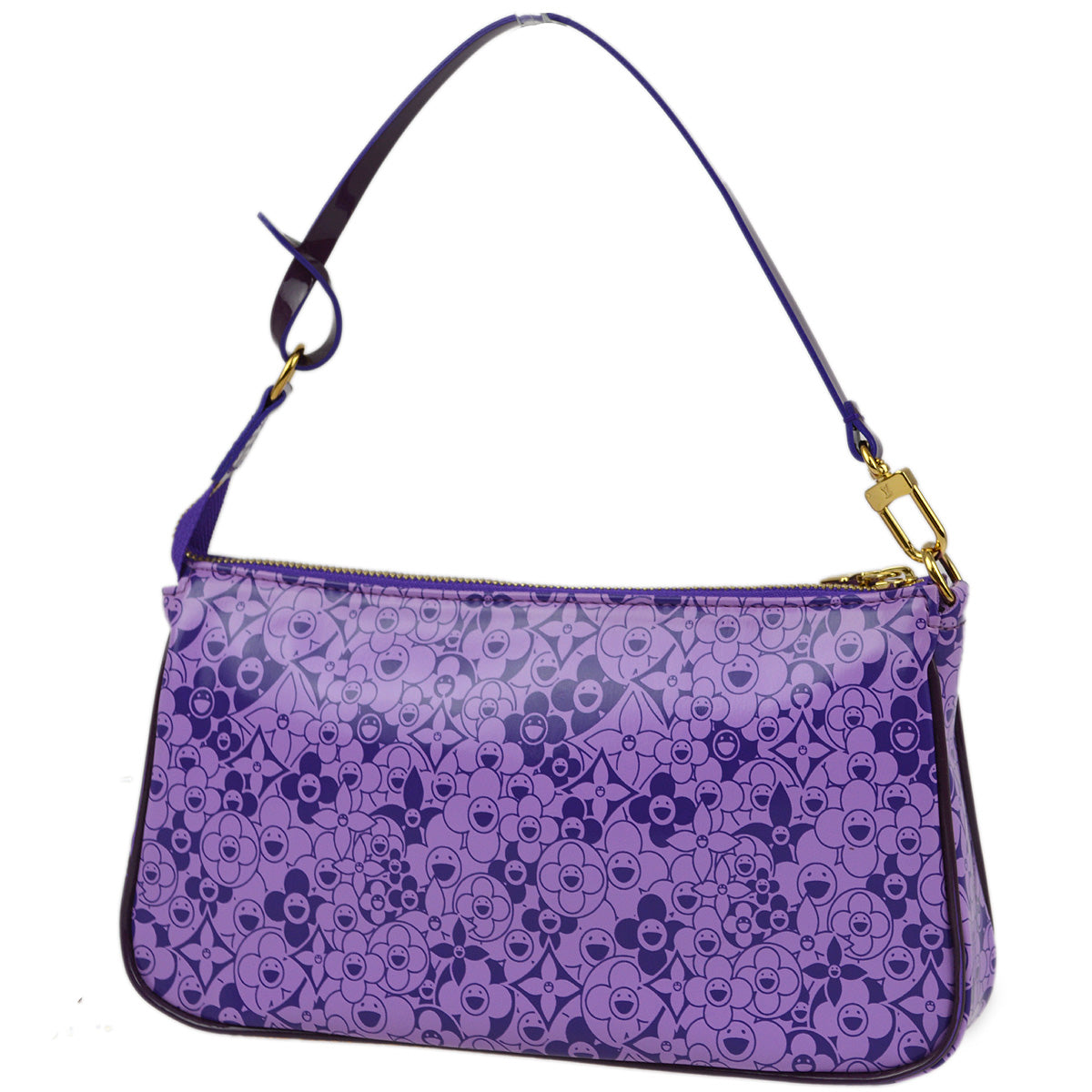 Louis Vuitton 2010 Violet Beach Blossom Pochette Cosmic Handbag M93168