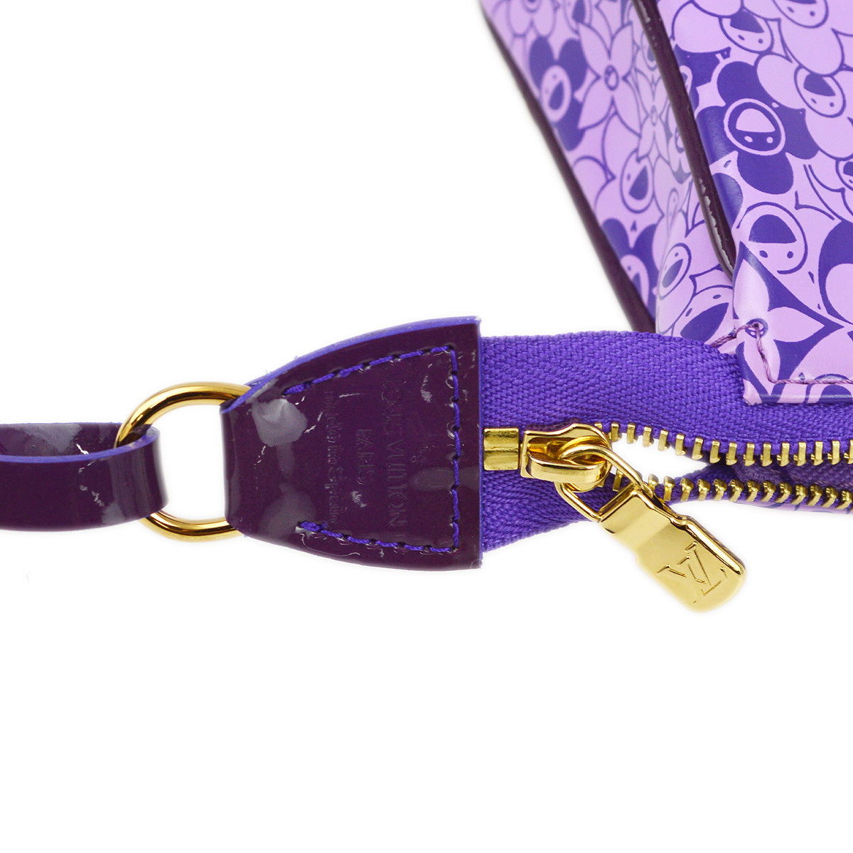 Louis Vuitton 2010 Violet Beach Blossom Pochette Cosmic Handbag M93168