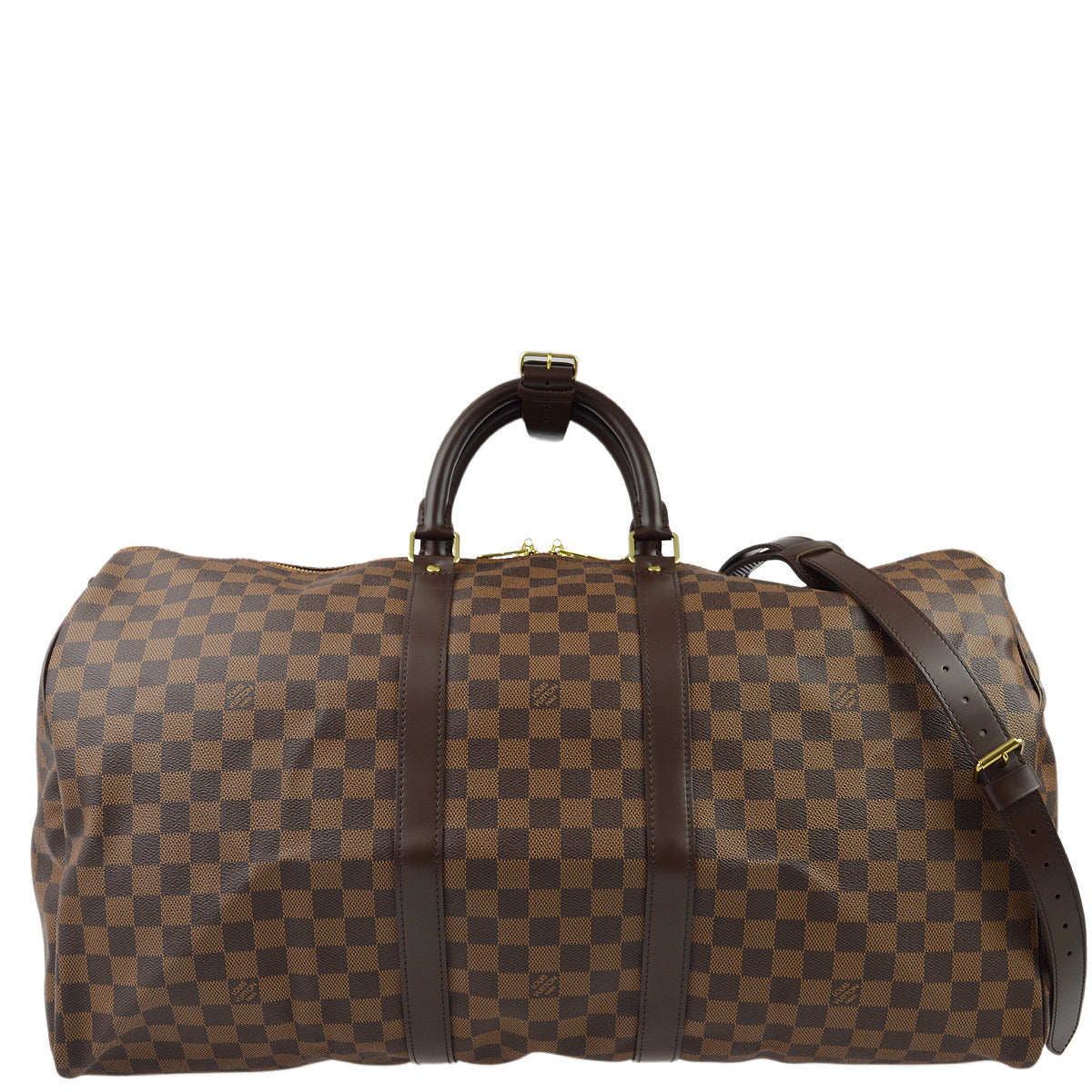 Louis Vuitton 2011 Damier Keepall Bandouliere 55 Duffle Bag N41414