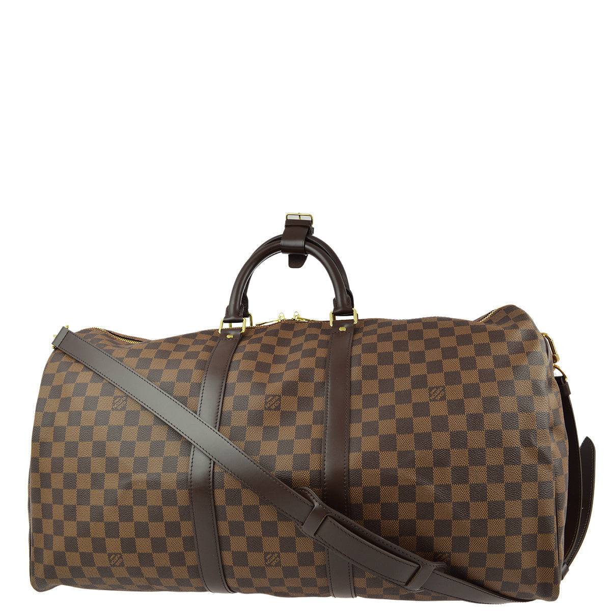 Louis Vuitton 2011 Damier Keepall Bandouliere 55 Duffle Bag N41414