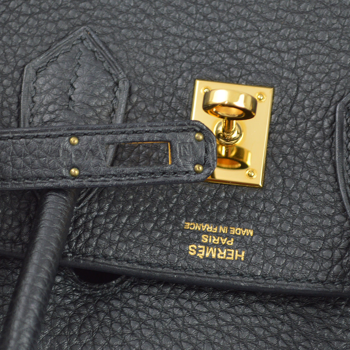 Hermes 2010 Black Togo Birkin 25 Handbag