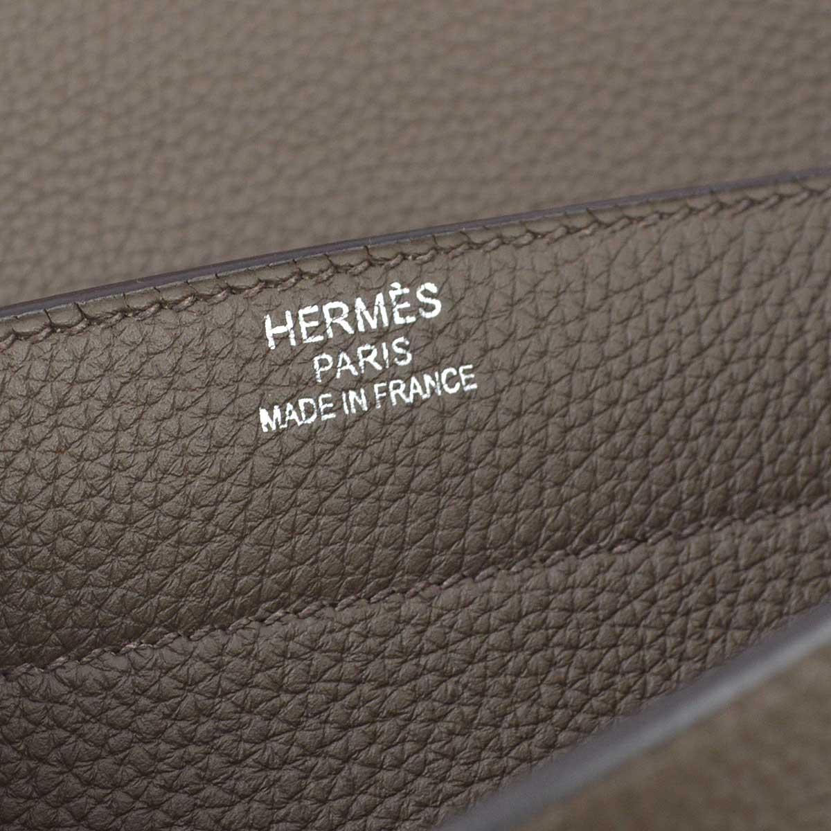 Hermes 2012 Taupe Etoupe Togo Sac a Depeches 38