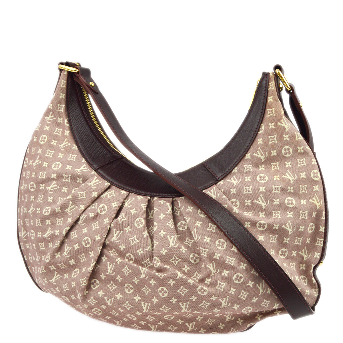 Louis Vuitton 2011 Bordeaux Monogram Idylle Rhapsody MM Hobo M40405