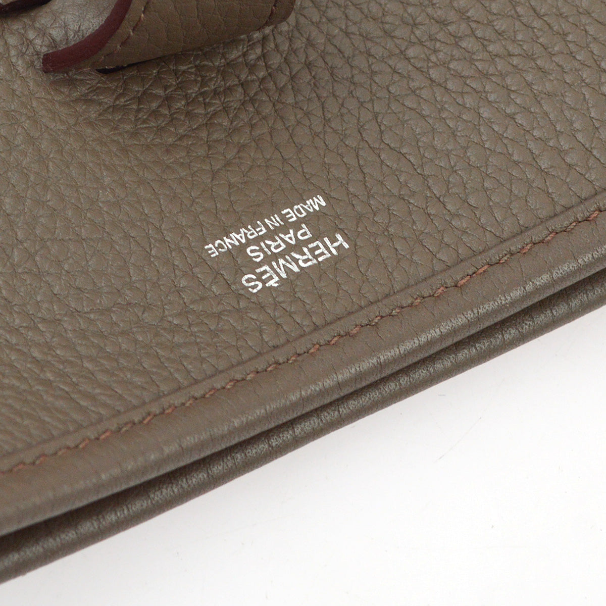 Hermes 2011 Etain Taurillon Clemence Evelyne 3 PM Shoulder Bag