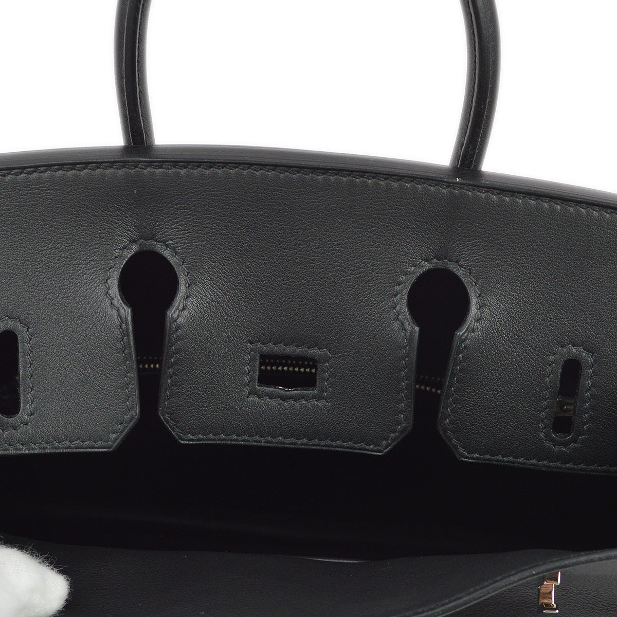 Hermes 2010 Black Swift Birkin 25