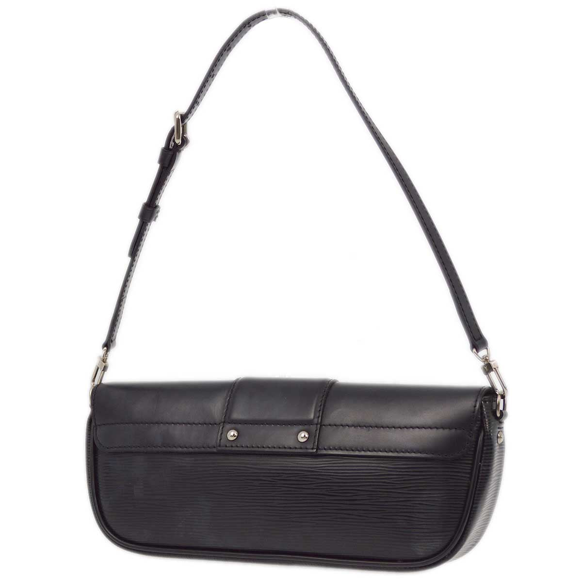 Louis Vuitton 2012 Black Epi Pochette Montaigne Handbag M59292