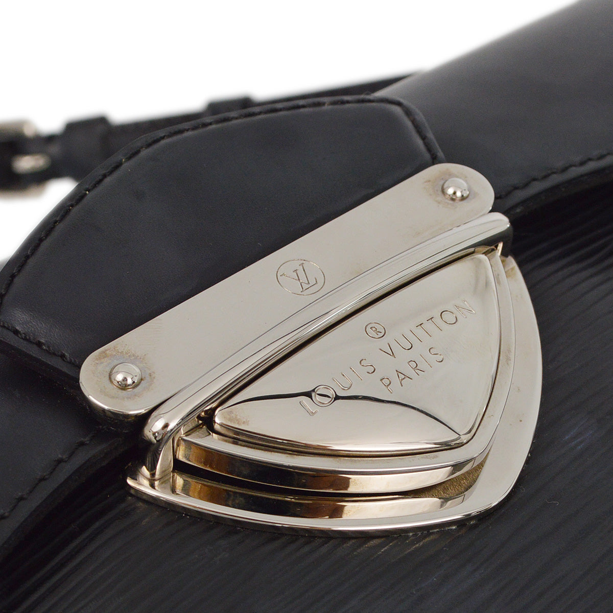 Louis Vuitton 2012 Black Epi Pochette Montaigne Handbag M59292