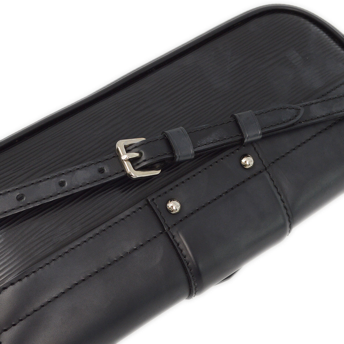 Louis Vuitton 2012 Black Epi Pochette Montaigne Handbag M59292