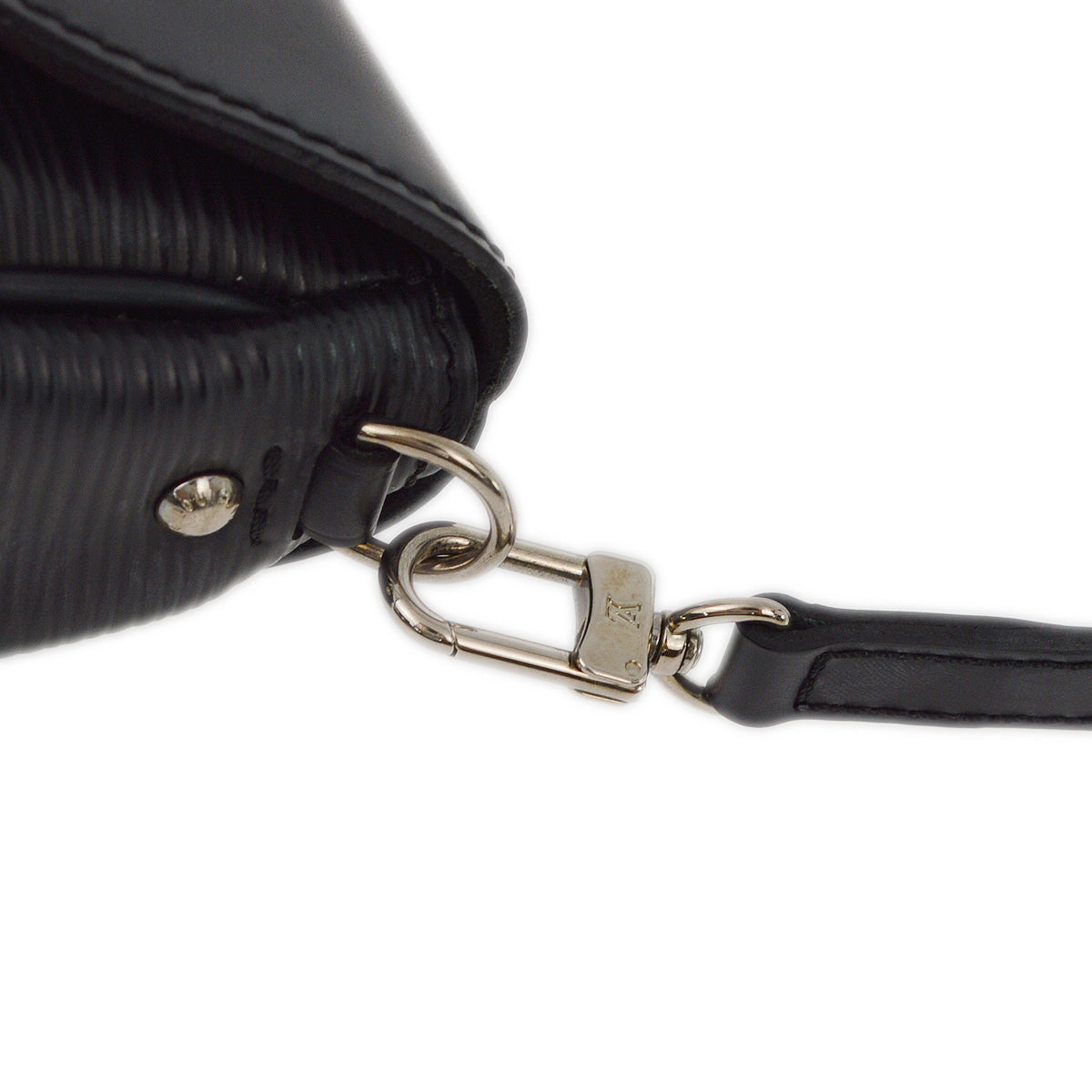 Louis Vuitton 2012 Black Epi Pochette Montaigne Handbag M59292