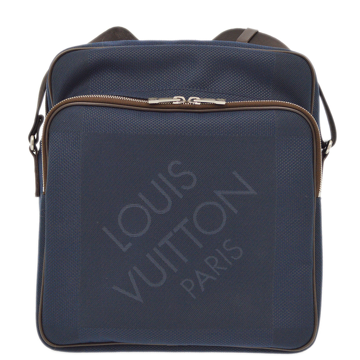 Louis Vuitton 2010 Blue Damier Pilot Shoulder Bag N41159