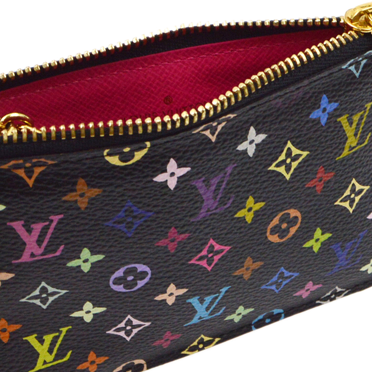 Louis Vuitton 2011 Multicolor Pochette Cles Coin Case Wallet M93735